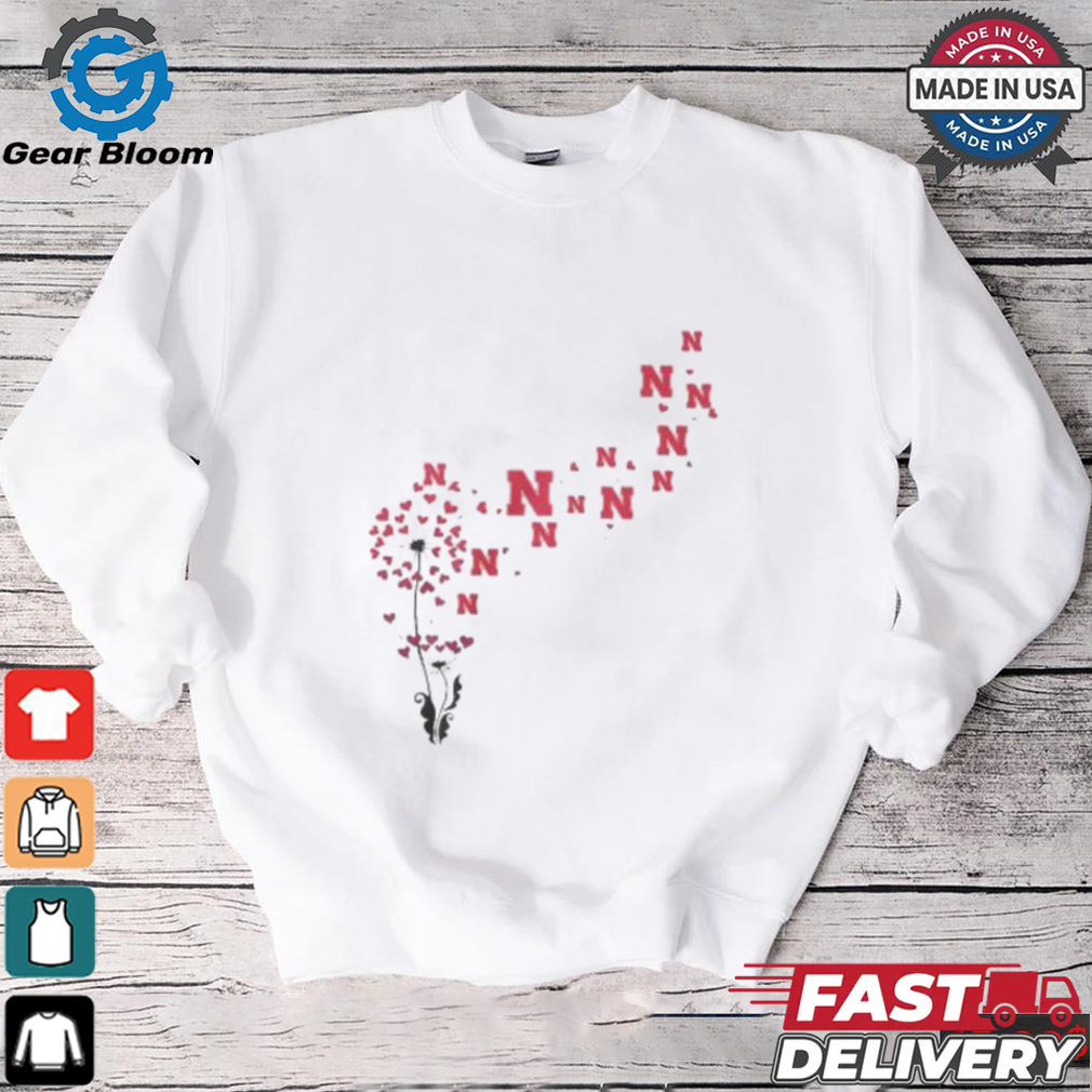 Nebraska Cornhuskers Floral Dandelion Shirt Nebraska Cornhuskers Floral Dandelion Shirt