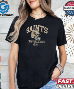 New Orleans Saints Nike Anthracite Helmet Essential T Shirt