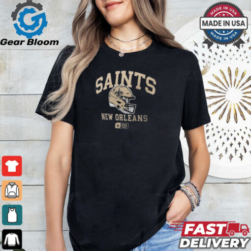 New Orleans Saints Nike Anthracite Helmet Essential T Shirt