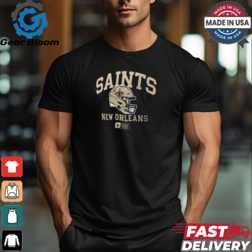 New Orleans Saints Nike Anthracite Helmet Essential T Shirt