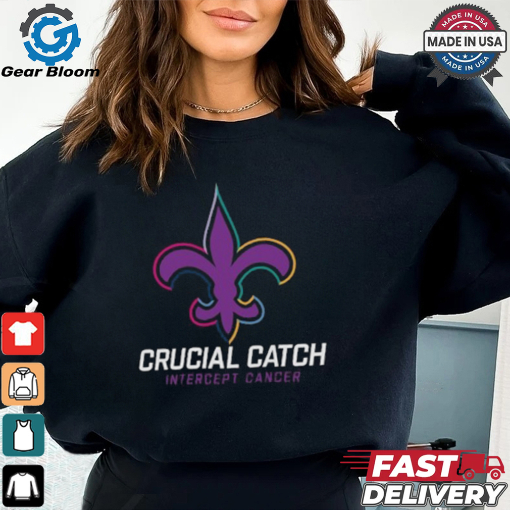 New Orleans Saints Nike Black 2024 NFL Crucial Catch T Shirt New Orleans Saints Nike Black 2024 NFL Crucial Catch T Shirt