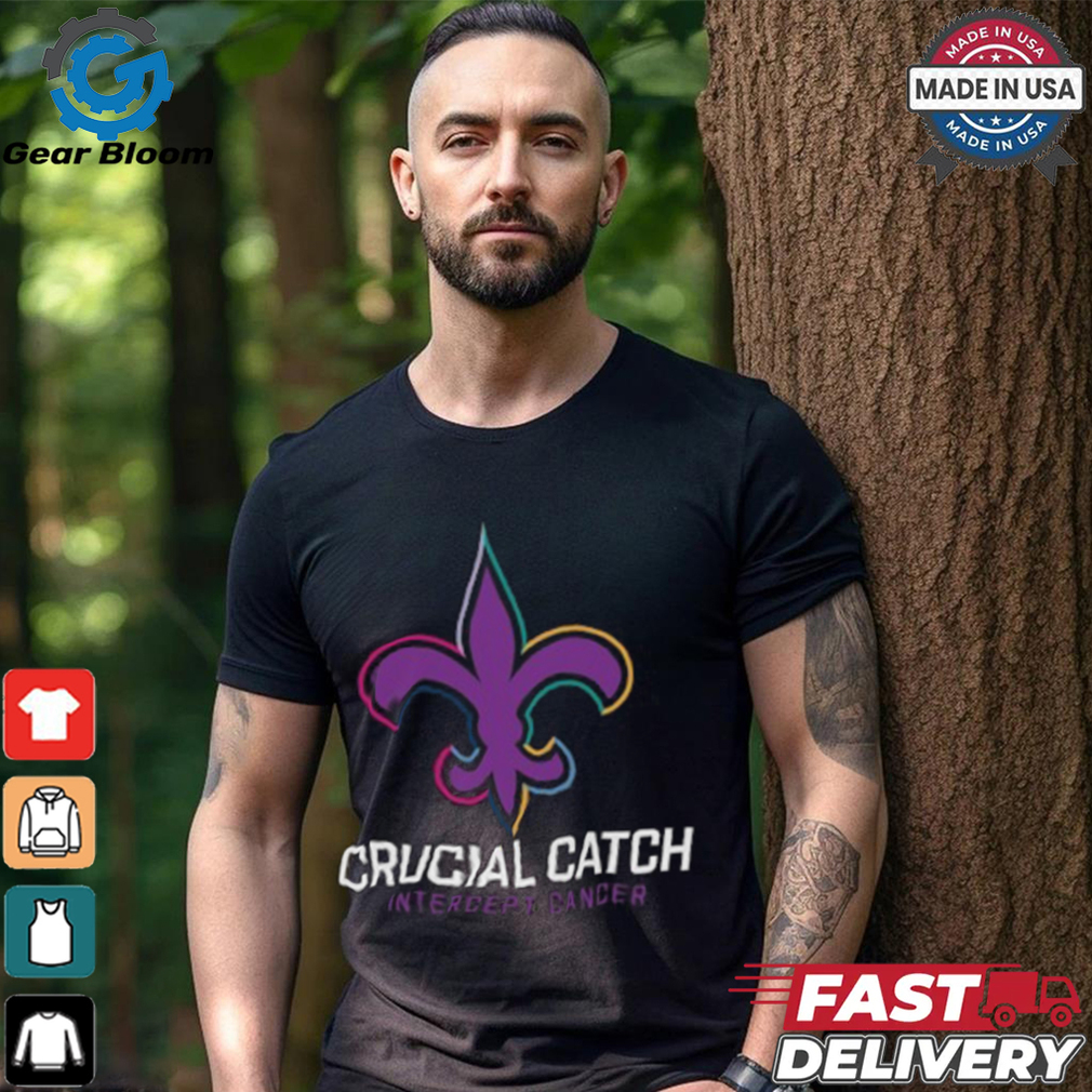 New Orleans Saints Nike Black 2024 NFL Crucial Catch T Shirt New Orleans Saints Nike Black 2024 NFL Crucial Catch T Shirt