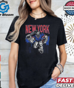 New York Giants Football Skeleton Bootleg Shirt