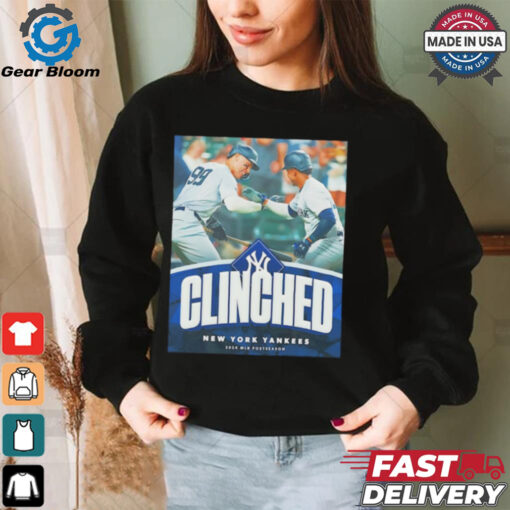 New York Yankees 2024 MLB Postseason clinched shirt