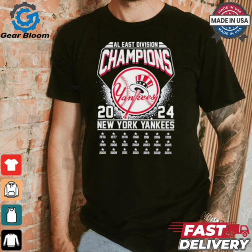 New York Yankees AL East Division Champions 2024 3D T Shirt