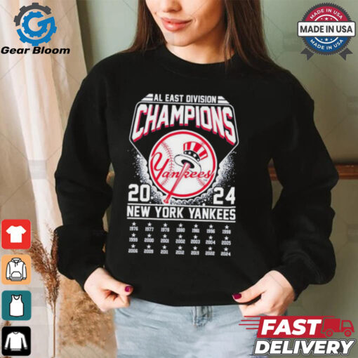 New York Yankees AL East Division Champions 2024 3D T Shirt