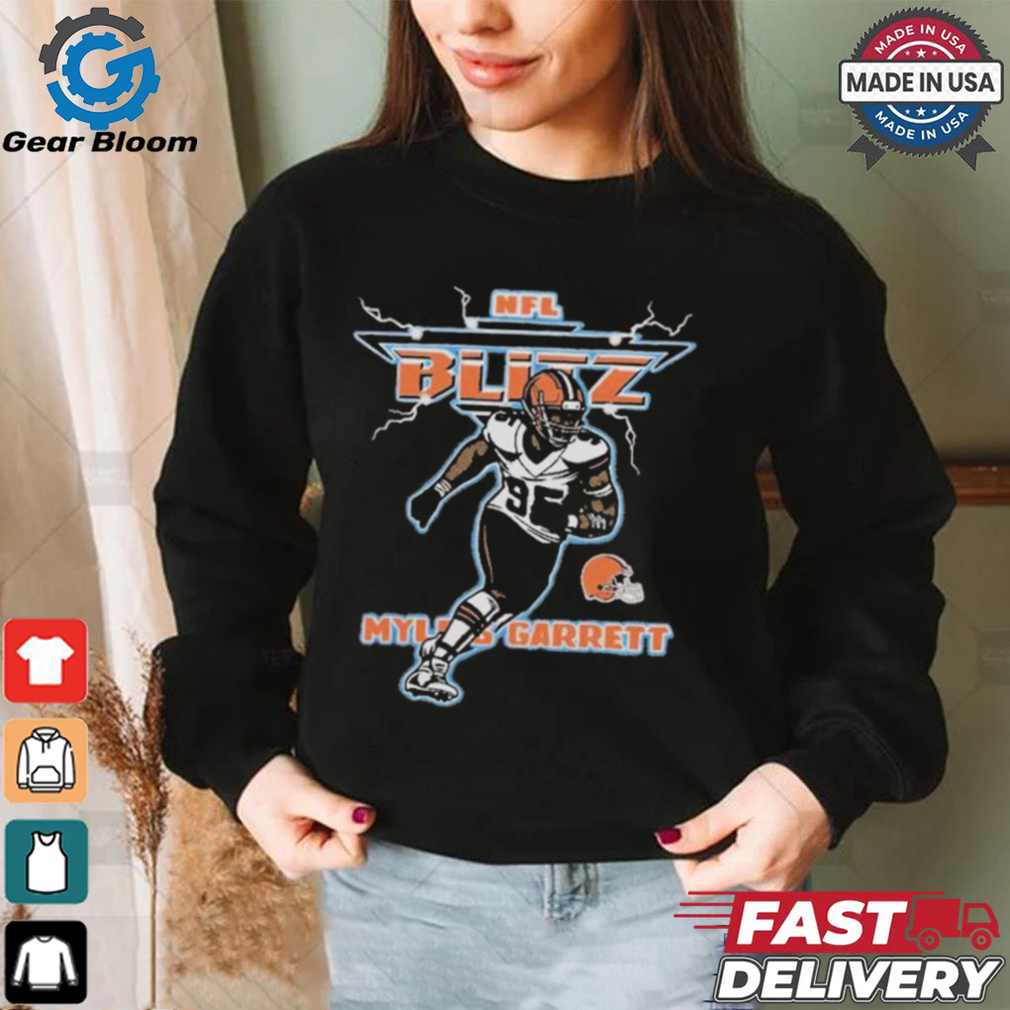 Nfl Blitz Browns Myles Garrett Shirt Nfl Blitz Browns Myles Garrett Shirt
