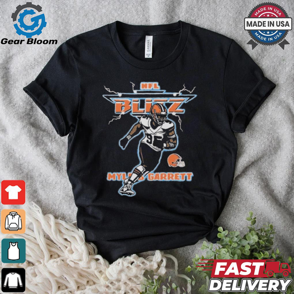 Nfl Blitz Browns Myles Garrett Shirt Nfl Blitz Browns Myles Garrett Shirt