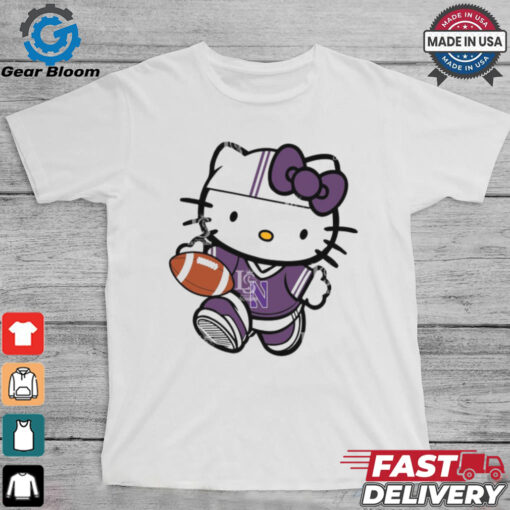 Northwestern Wildcats Cute Hello Kitty Football shirt