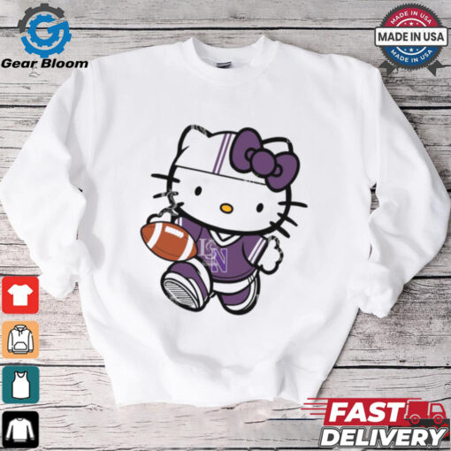 Northwestern Wildcats Cute Hello Kitty Football shirt