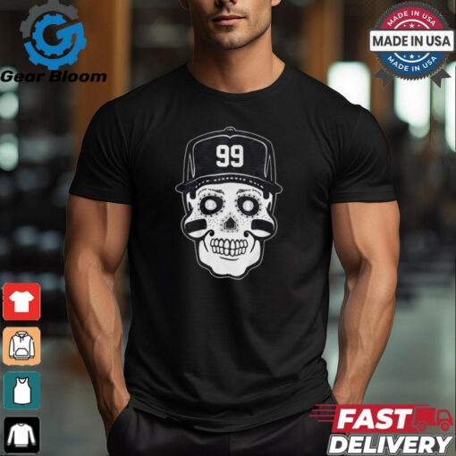 Official New York Yankees MLB Aaron Judge Sugar Skull #99 Graphic t shirt