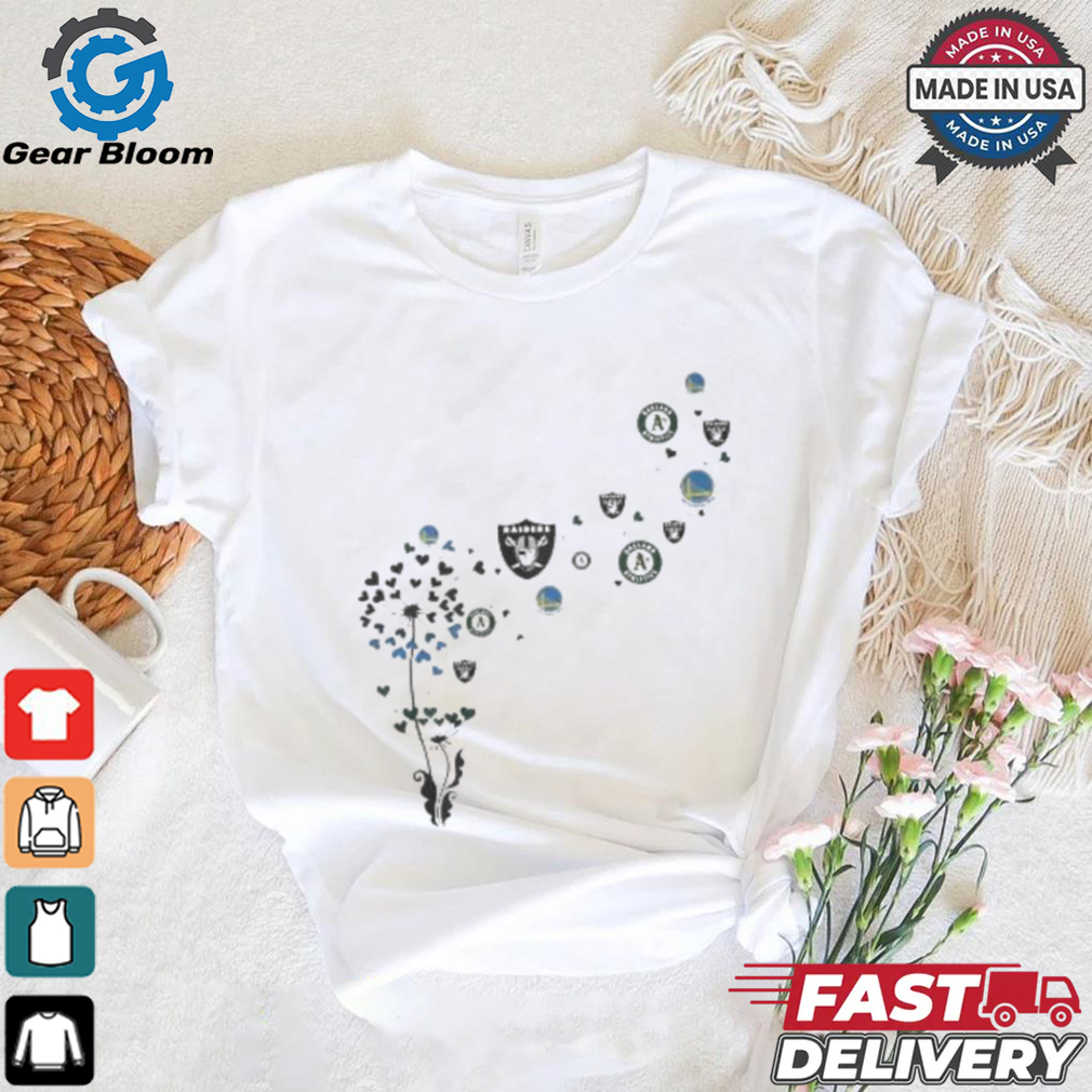 Oakland Sports Teams Floral Dandelion Shirt Oakland Sports Teams Floral Dandelion Shirt