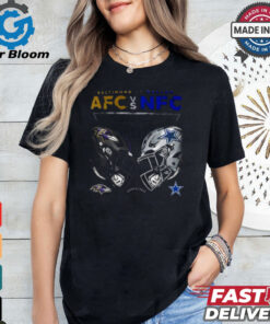 Official Baltimore Ravens vs. Dallas Cowboys AFC vs NFC 2024 Game Day T Shirt