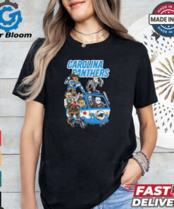 Official Carolina Panthers NFL Horror Characters Movie Hippie Halloween Shirt