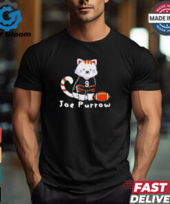 Official Cincinnati Bengals Cat Joe Burrow Player T Shirt