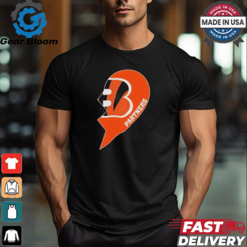 Official Cincinnati Bengals Partners Half Heart Shirt