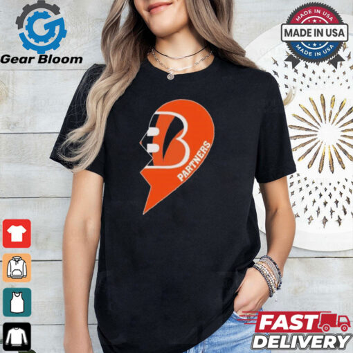 Official Cincinnati Bengals Partners Half Heart Shirt