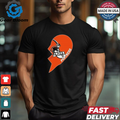 Official Cleveland Browns Partners Half Heart Shirt