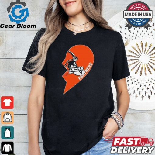 Official Cleveland Browns Partners Half Heart Shirt