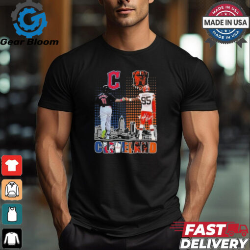 Official Cleveland Sports Teams José Ramírez And Myles Garrett Signatures Shirt