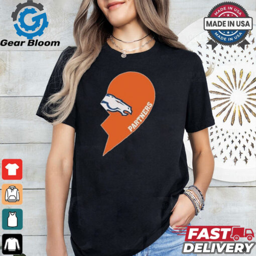 Official Denver Broncos Partners Half Heart Shirt