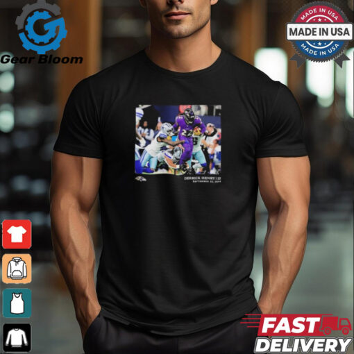 Official Derrick Henry Baltimore Ravens NFL Flash Features Week 3 T Shirt