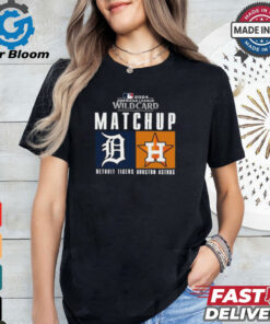 Official Detroit Tigers vs. Houston Astros 2024 MLB AL Wild Card Matchup T Shirt
