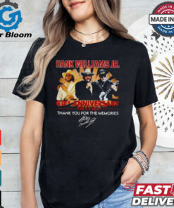 Official Hank Williams Jr. 60th Anniversary 1964 2024 Thank You For The Memories T Shirt