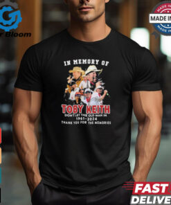 Official In Memory Of Toby Keith Don’t Let The Old Man In 1961 2024 Thank You For The Memories Signature Shirt