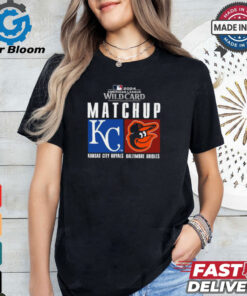 Official Kansas City Royals vs. Baltimore Orioles 2024 MLB AL Wild Card Matchup Shirt