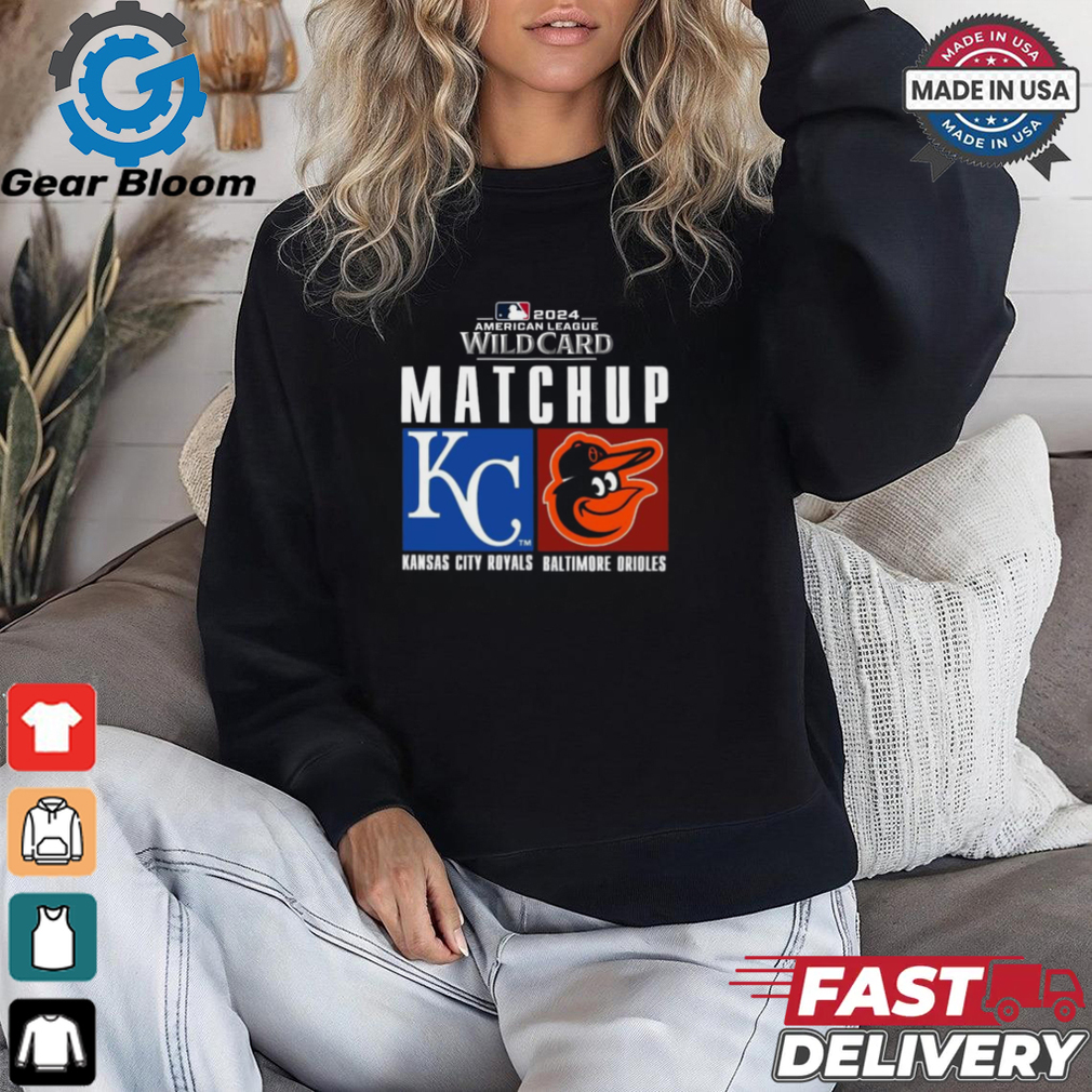 Official Kansas City Royals vs. Baltimore Orioles 2024 MLB AL Wild Card Matchup Shirt Official Kansas City Royals vs. Baltimore Orioles 2024 MLB AL Wild Card Matchup Shirt