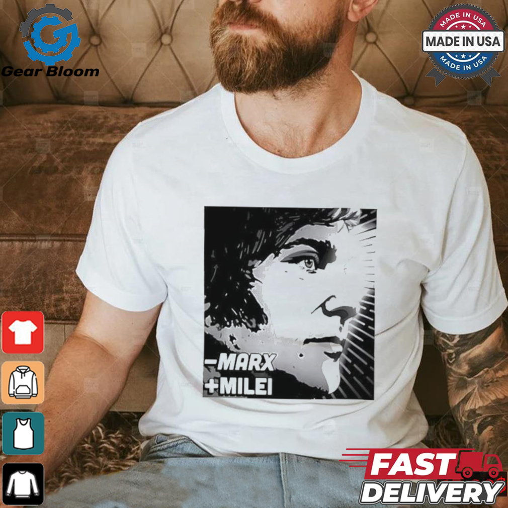 Official Less Marx More Milei Icon Of Liberty T shirt Official Less Marx More Milei Icon Of Liberty T shirt
