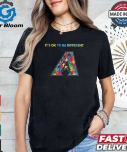 Official MLB Arizona Diamondbacks It’s Ok To Be Different Autism 2024 Shirt