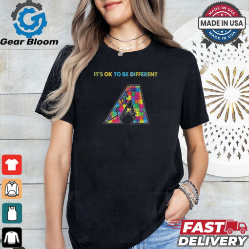 Official MLB Arizona Diamondbacks It’s Ok To Be Different Autism 2024 Shirt