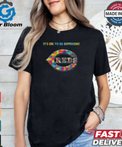 Official MLB Cincinnati Reds It’s Ok To Be Different Autism 2024 Shirt