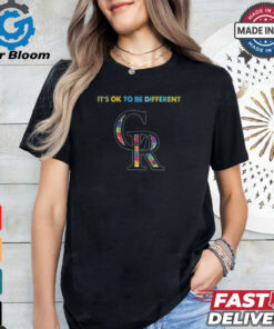 Official MLB Colorado Rockies It’s Ok To Be Different Autism 2024 Shirt