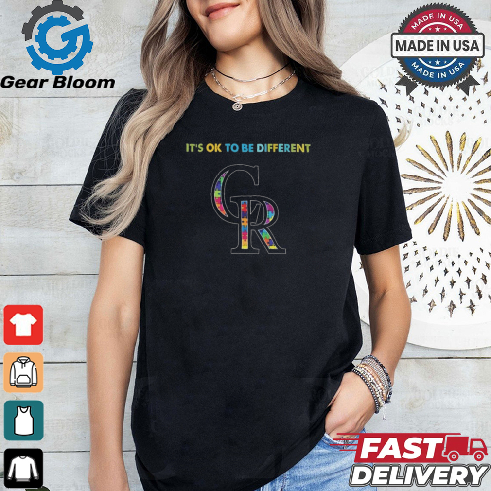 Official MLB Colorado Rockies It’s Ok To Be Different Autism 2024 Shirt Official MLB Colorado Rockies It’s Ok To Be Different Autism 2024 Shirt
