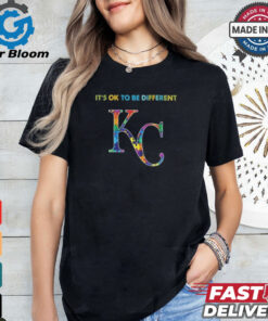 Official MLB Kansas City Royals It’s Ok To Be Different Autism 2024 Shirt