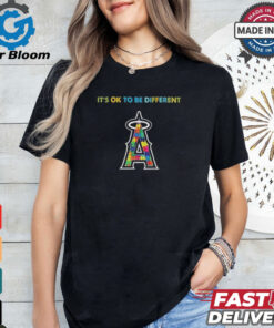Official MLB Los Angeles Angels It’s Ok To Be Different Autism 2024 Shirt
