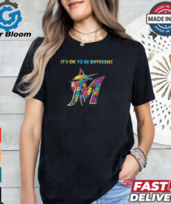 Official MLB Miami Marlins It’s Ok To Be Different Autism 2024 Shirt