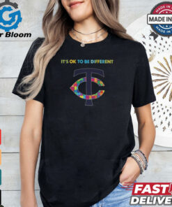 Official MLB Minnesota Twins It’s Ok To Be Different Autism 2024 Shirt
