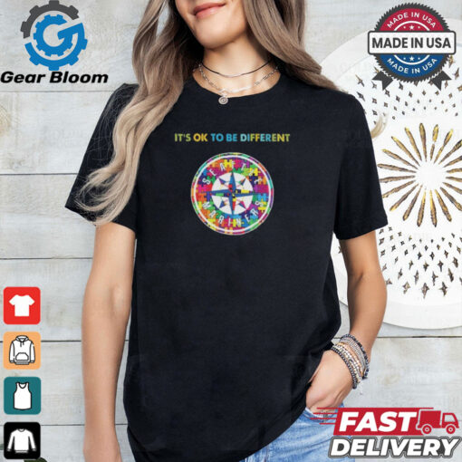 Official MLB Seattle Mariners It’s Ok To Be Different Autism 2024 Shirt