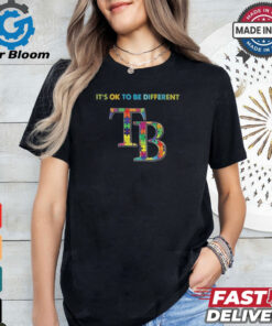 Official MLB Tampa Bay Rays It’s Ok To Be Different Autism 2024 Shirt