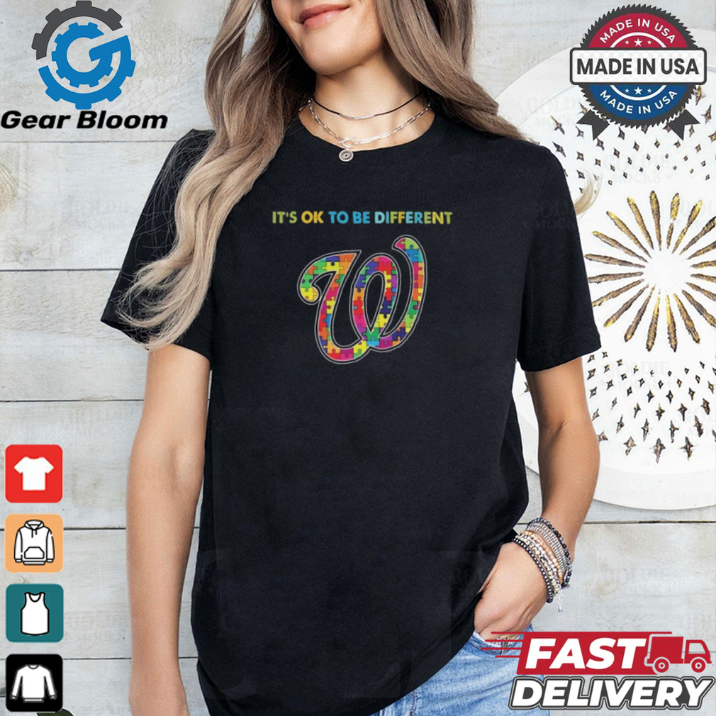 Official MLB Washington Nationals It’s Ok To Be Different Autism 2024 Shirt Official MLB Washington Nationals It’s Ok To Be Different Autism 2024 Shirt