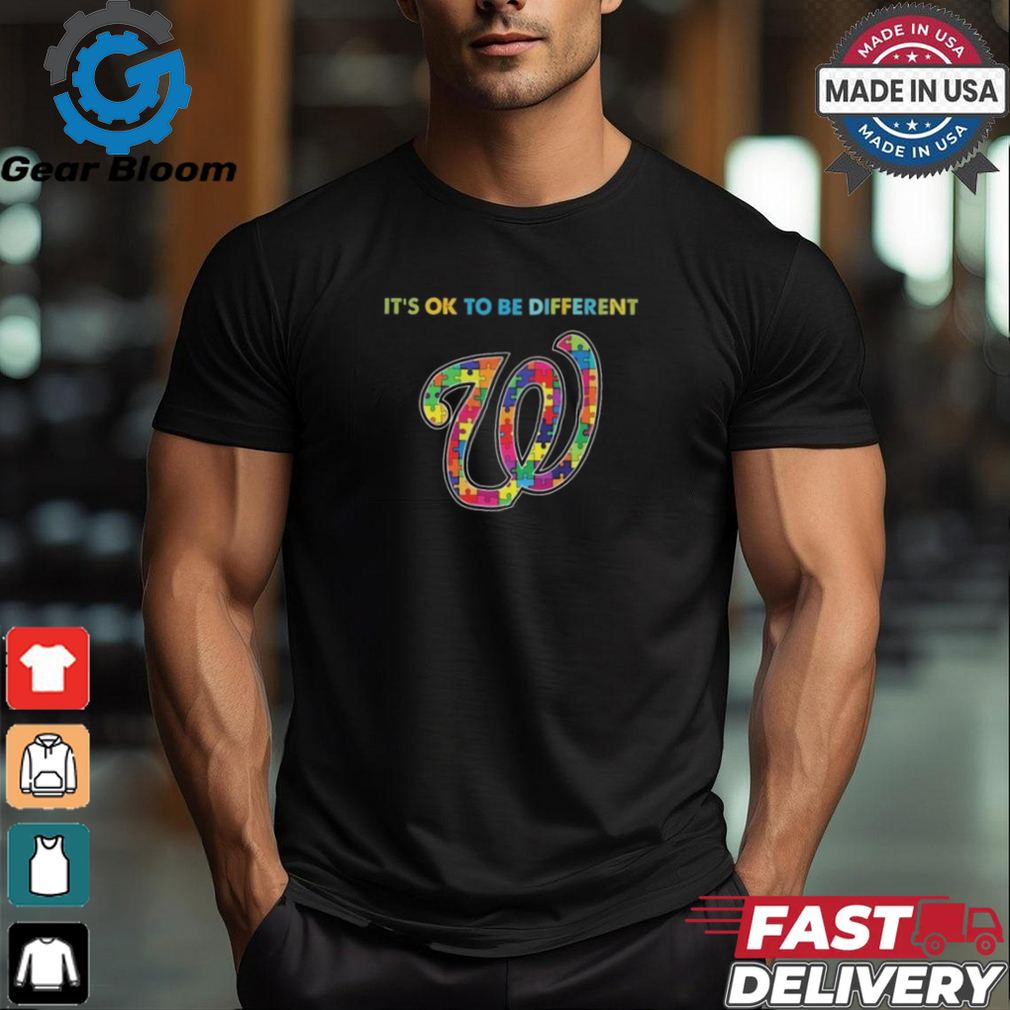 Official MLB Washington Nationals It’s Ok To Be Different Autism 2024 Shirt Official MLB Washington Nationals It’s Ok To Be Different Autism 2024 Shirt