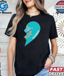 Official Miami Dolphin Partners Half Heart Shirt