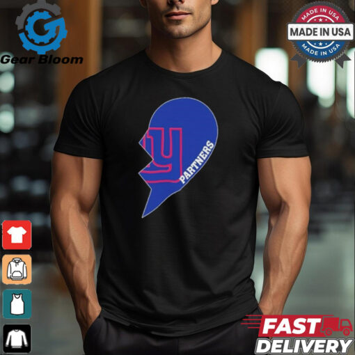 Official New York Giants Vikings Partners Half Heart Shirt