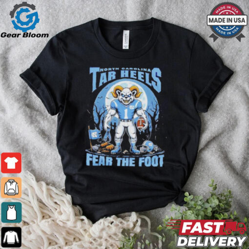 Official North Carolina Tar Heels Fear The Foot Halloween Shirt