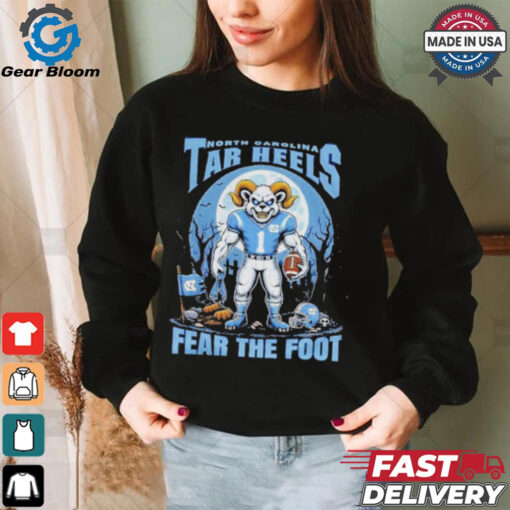 Official North Carolina Tar Heels Fear The Foot Halloween Shirt