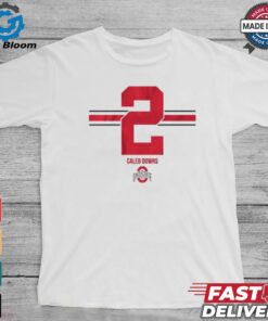 Official OSU Football Caleb Downs 2 Stripe t shirt